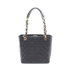 Chanel Matelasse PST Tote Bag Leather Calfskin Cowhide Black